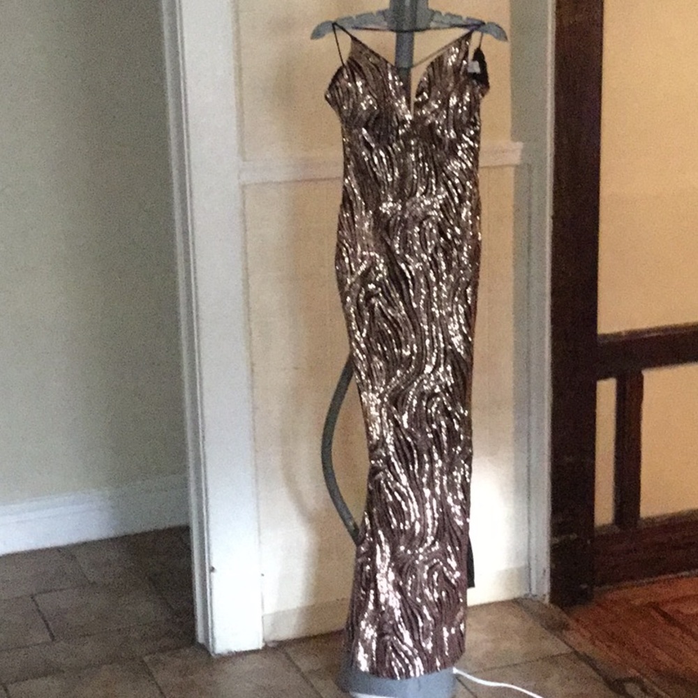 Black and Gold evening gown